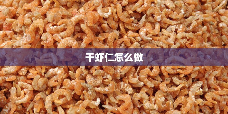 干虾仁怎么做