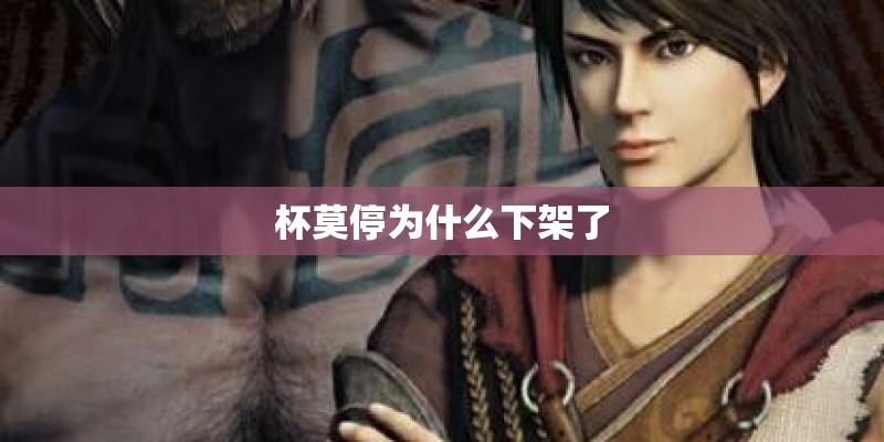 杯莫停为什么下架了
