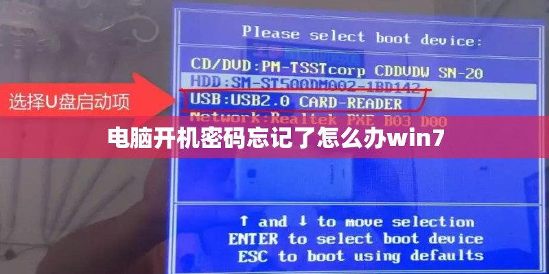 电脑开机密码忘记了怎么办win7