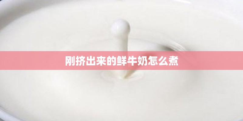 刚挤出来的鲜牛奶怎么煮