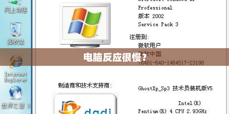 电脑反应很慢？
