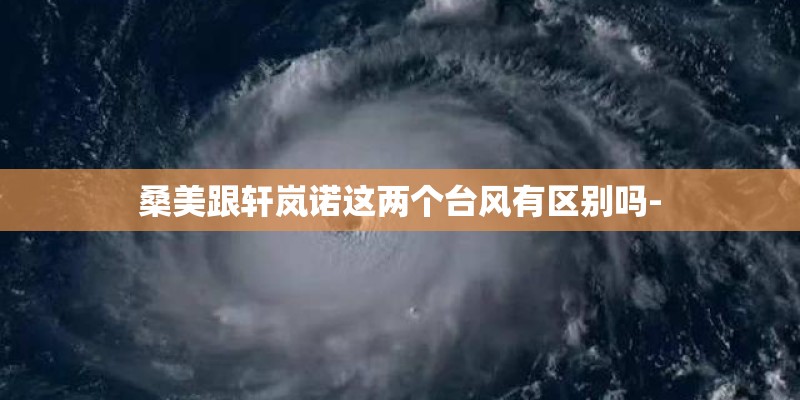 桑美跟轩岚诺这两个台风有区别吗-