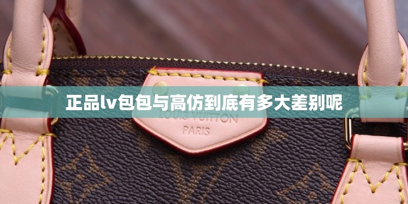 正品lv包包与高仿到底有多大差别呢