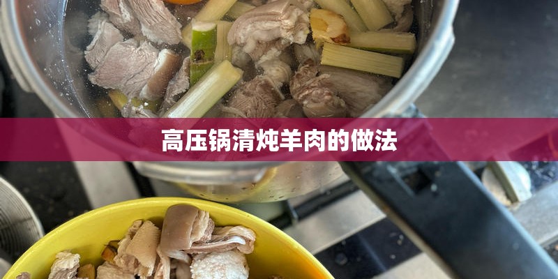 高压锅清炖羊肉的做法