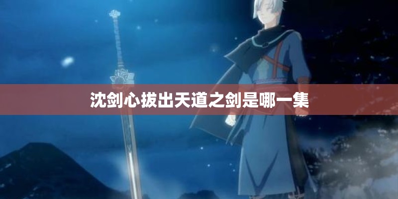 沈剑心拔出天道之剑是哪一集