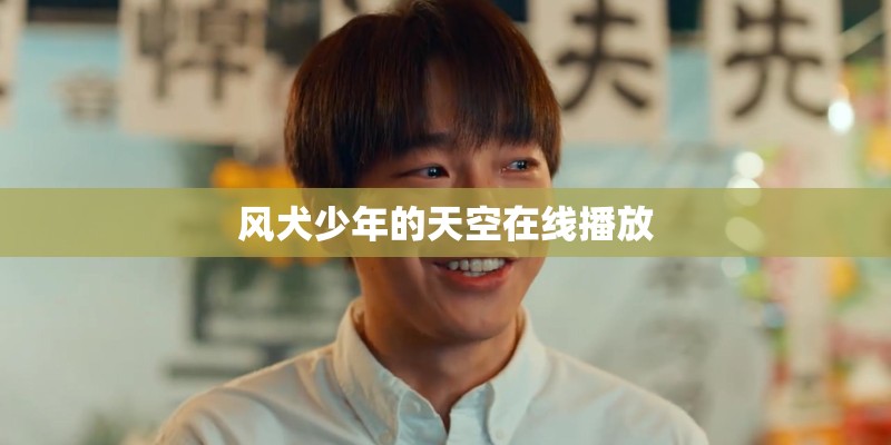 风犬少年的天空在线播放