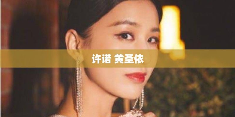 许诺 黄圣依