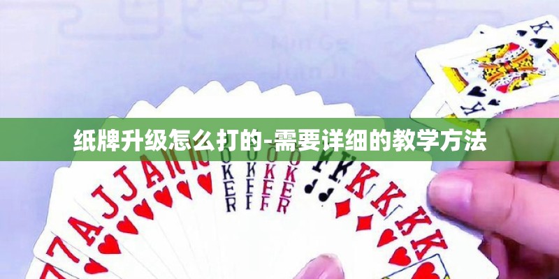 纸牌升级怎么打的-需要详细的教学方法 纸牌升级怎么打的-需要详细的教学方法