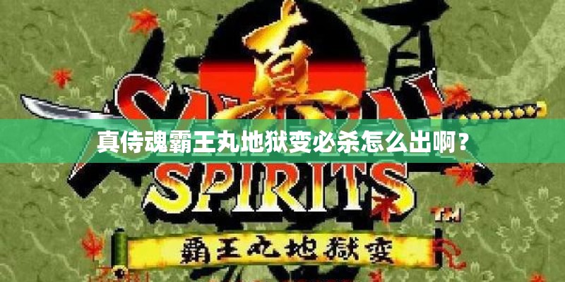 真侍魂霸王丸地狱变必杀怎么出啊? 真侍魂霸王丸地狱变必杀怎么出啊?