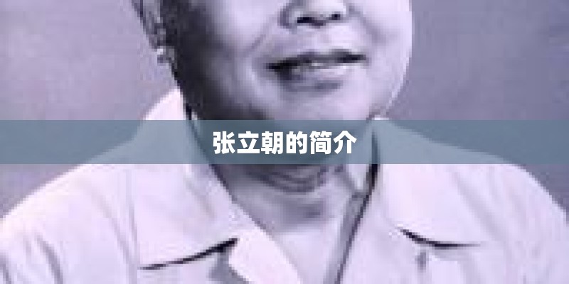张立朝的简介
