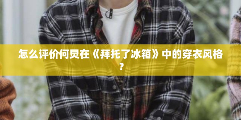 怎么评价何炅在《拜托了冰箱》中的穿衣风格？
