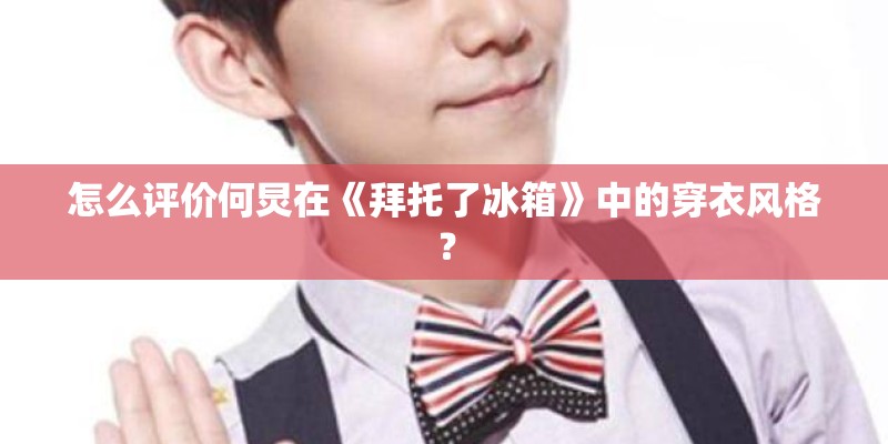 怎么评价何炅在《拜托了冰箱》中的穿衣风格？