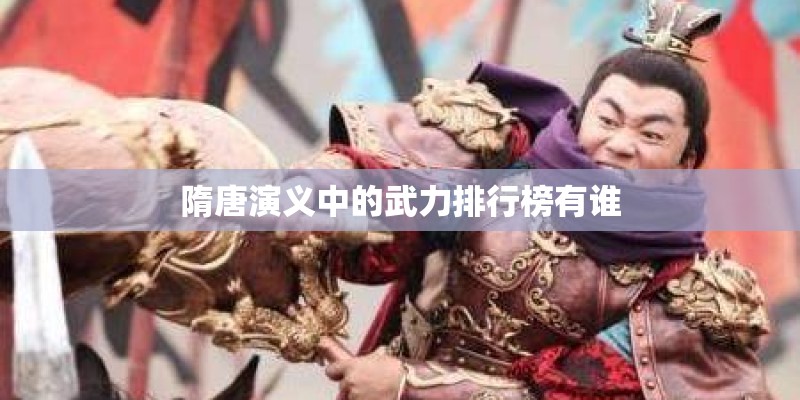 隋唐演义中的武力排行榜有谁