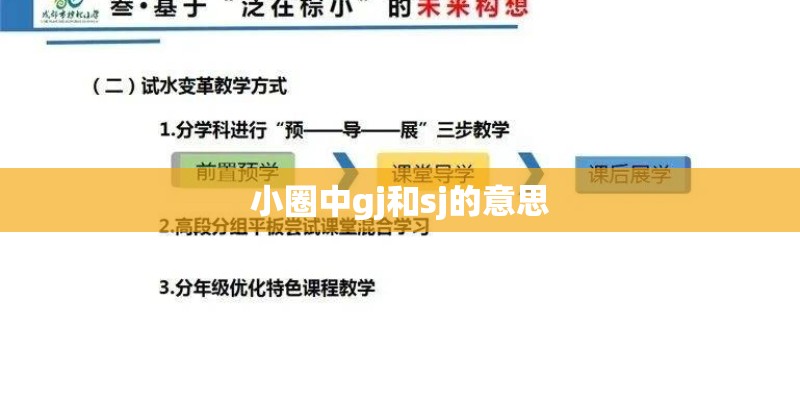 小圈中gj和sj的意思