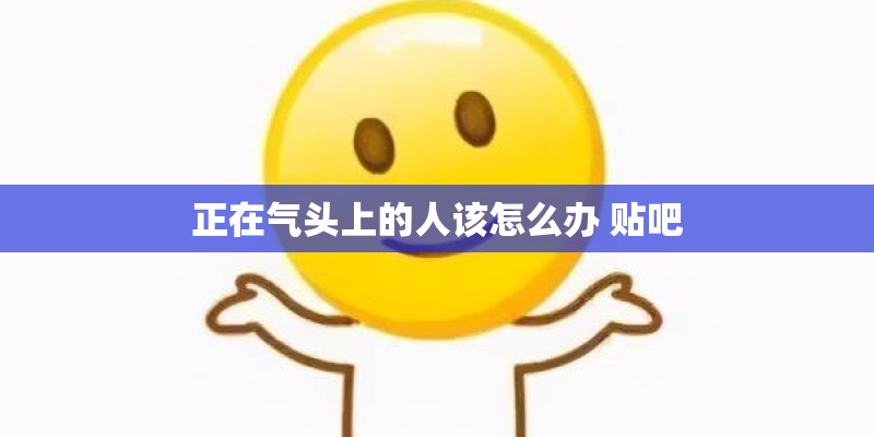 正在气头上的人该怎么办 贴吧