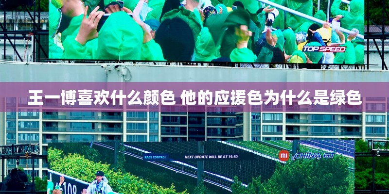 王一博喜欢什么颜色 他的应援色为什么是绿色