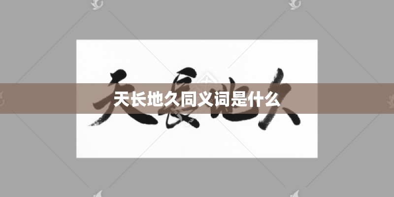 天长地久同义词是什么 天长地久同义词是什么