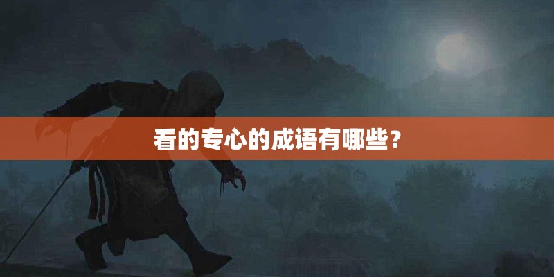 看的专心的成语有哪些？