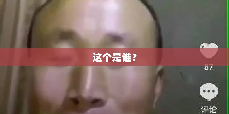 这个是谁？
