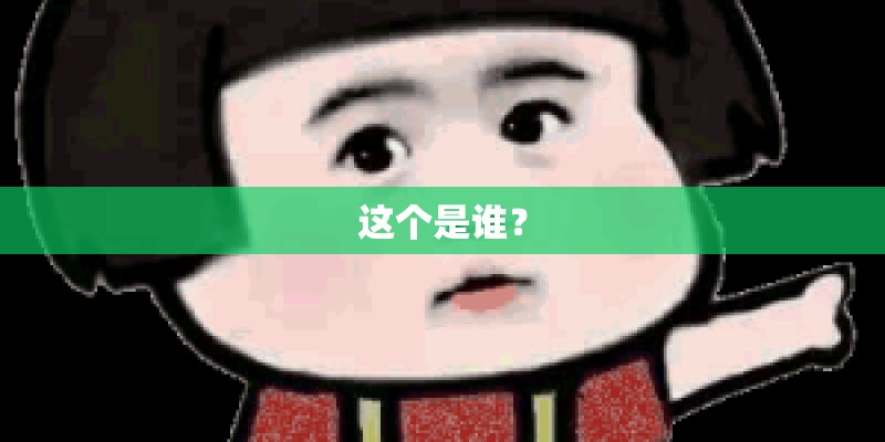 这个是谁？