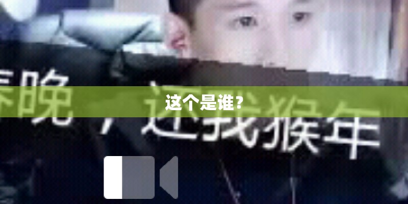 这个是谁？