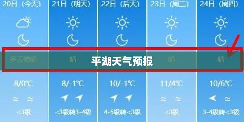 平湖天气预报