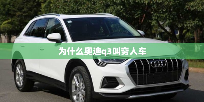 为什么奥迪q3叫穷人车