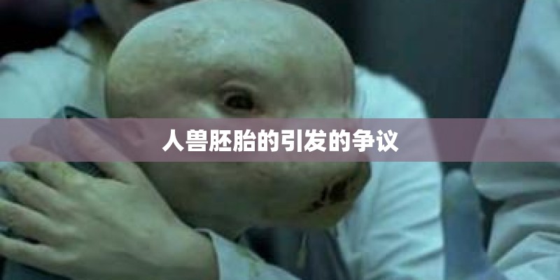 人兽胚胎的引发的争议