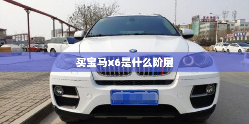 买宝马x6是什么阶层