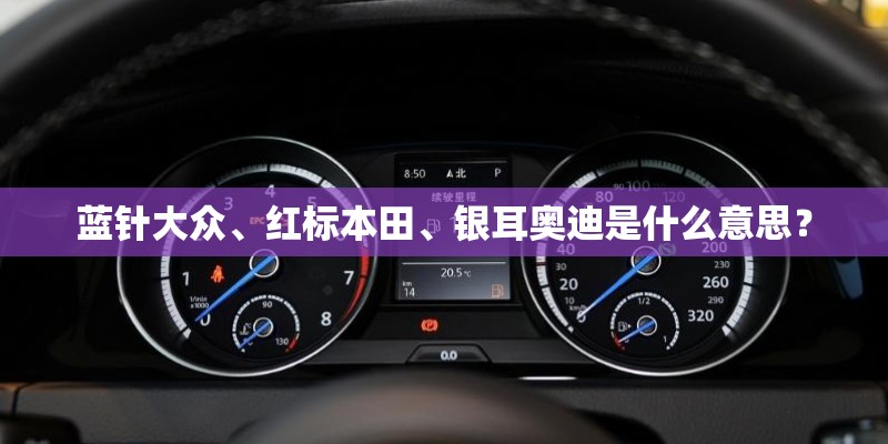 蓝针大众、红标本田、银耳奥迪是什么意思？