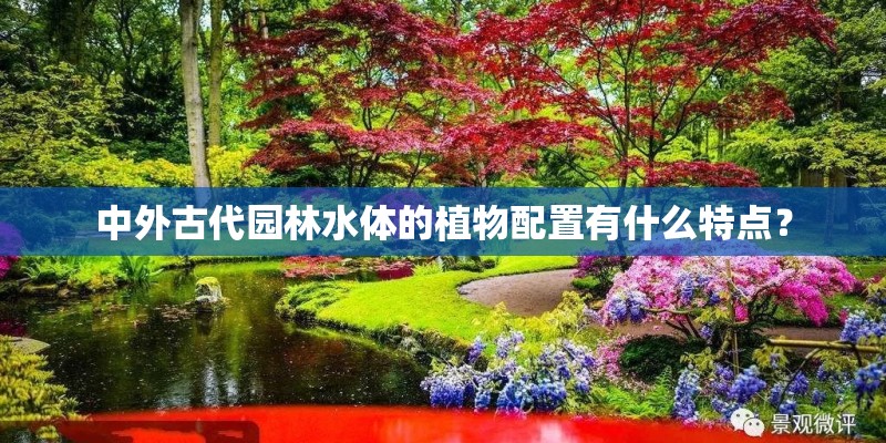 中外古代园林水体的植物配置有什么特点？