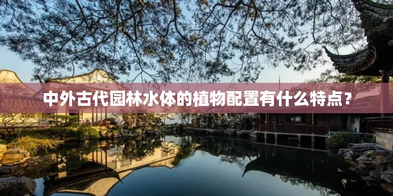 中外古代园林水体的植物配置有什么特点？