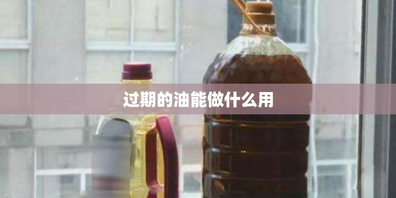 过期的油能做什么用