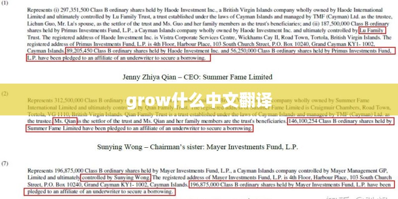 grow什么中文翻译