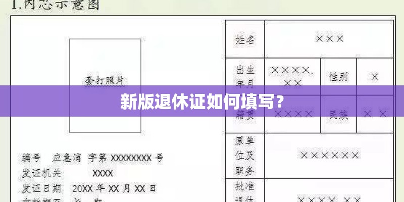新版退休证如何填写？