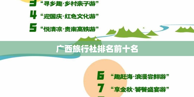 广西旅行社排名前十名